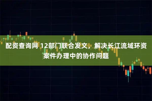 配资查询网 12部门联合发文，解决长江流域环资案件办理中的协作问题